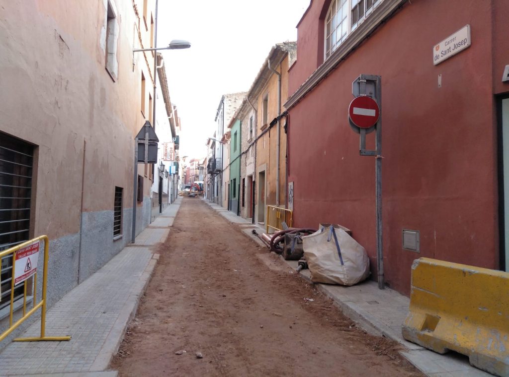 En marxa la reforma del carrer Sant Josep