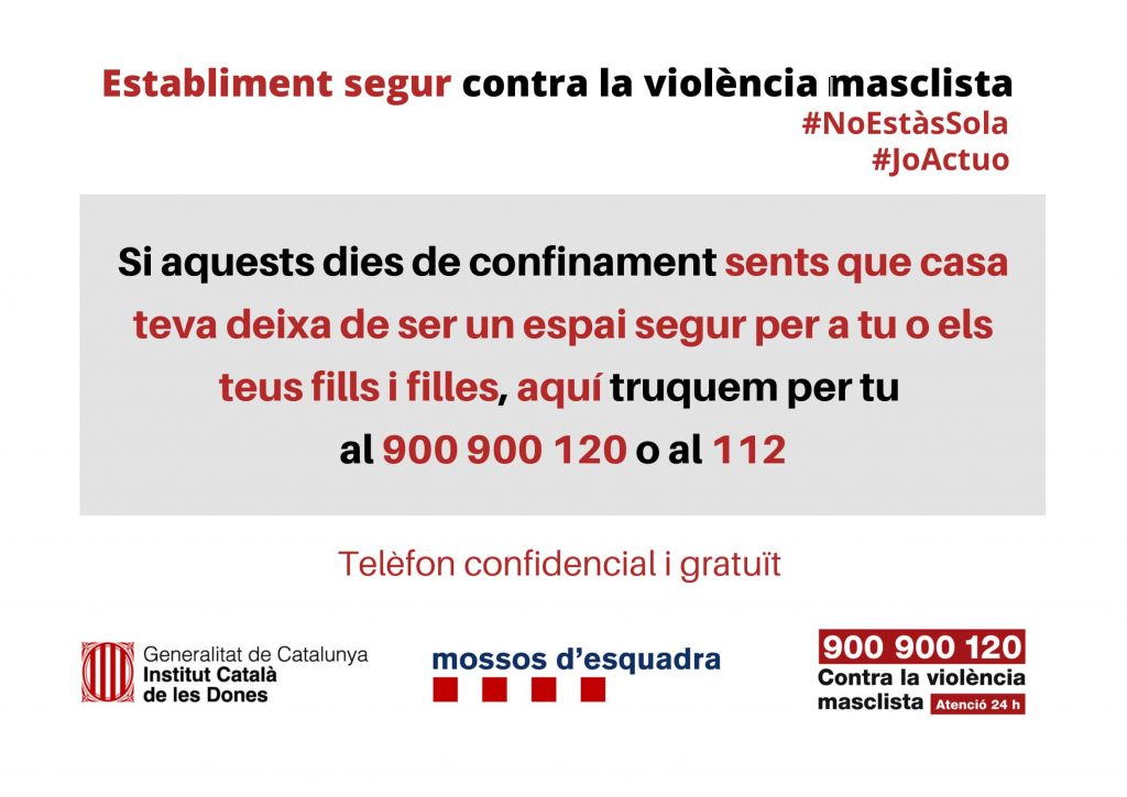 Campanya Establiment segur contra la violència masclista