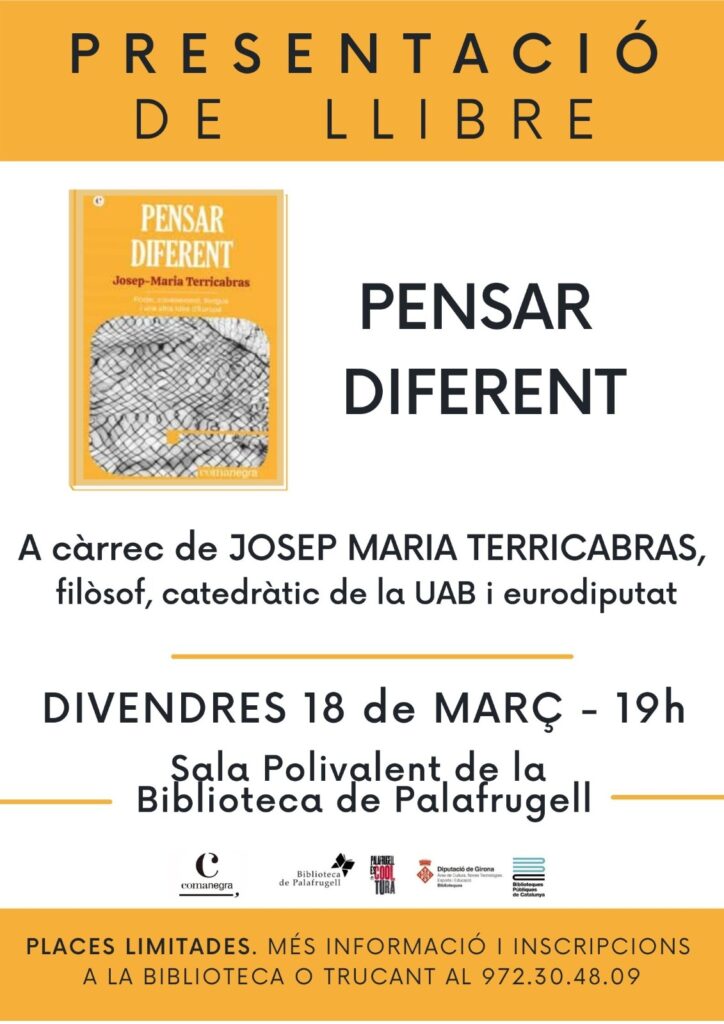 Presentació Llibre Josep Maria Terricabras