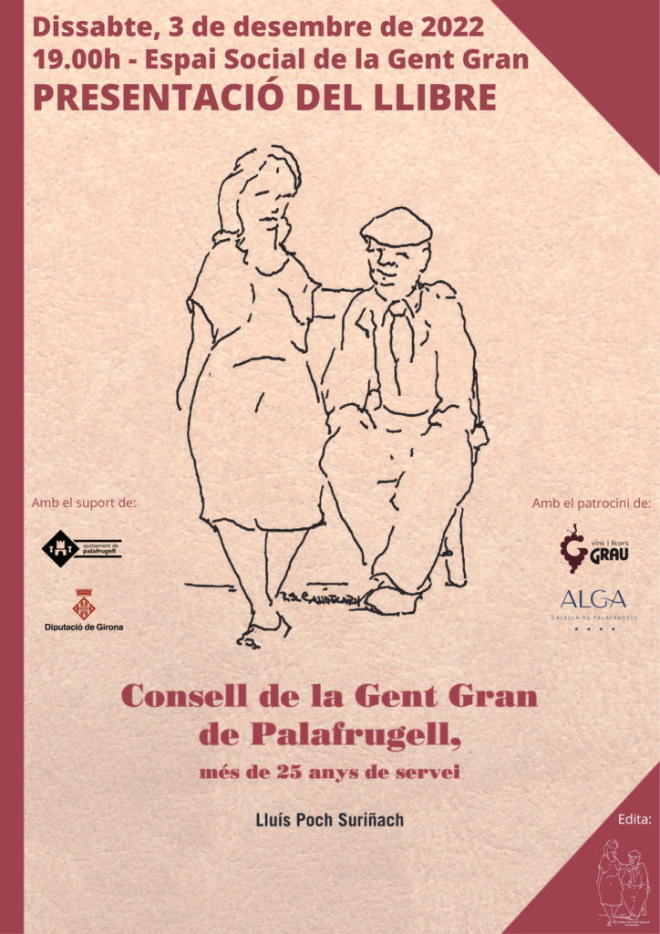 Llibre 'Consell de la Gent Gran de Palafrugell, més de 25 anys de servei'