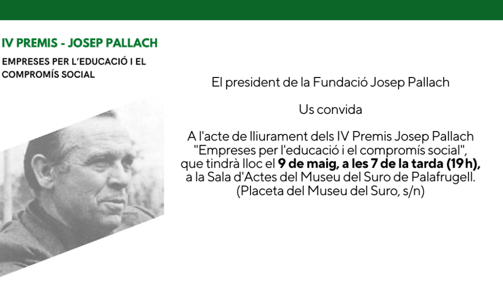 Premis Josep Pallach 2024