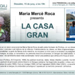 Presentació de "La casa gran" de Maria Mercè Roca