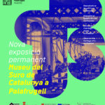 Cartell d'inauguració de l'exposició permanent del Museu del Suro