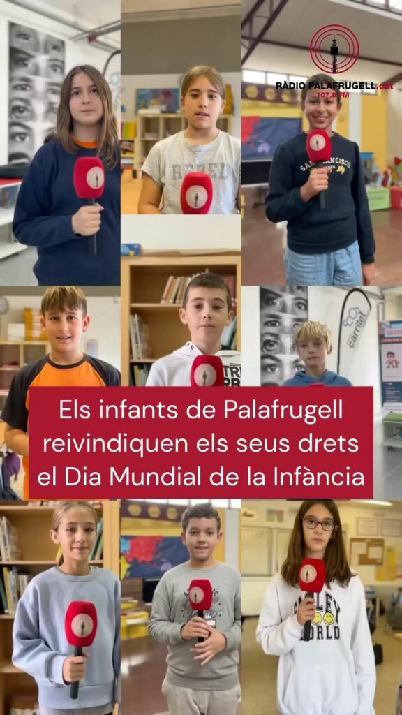 Els infants de Palafrugell reivindiquen els seus drets el Dia Mundial de la Infància