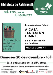 Diàlegs per a la igualtat 20 de novembre 2024