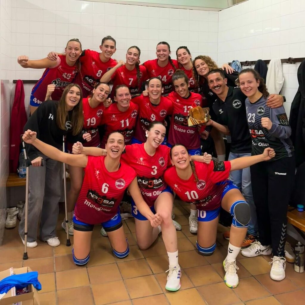 Equip femení handbol Garbí victòria a Gavà 8 novembre 2024