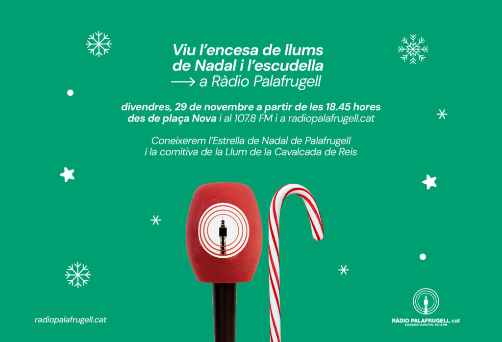 Encesa dels llums de Nadal a Ràdio Palafrugell