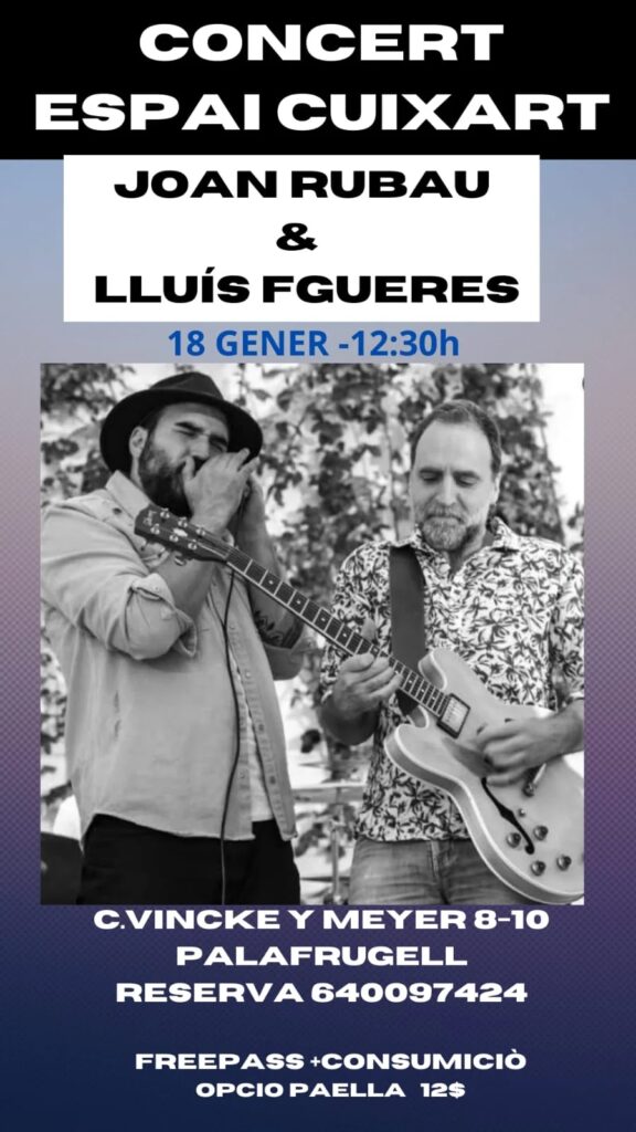 Concert de Joan Rubau i Lluís Figueras a l'Espai Cuixart