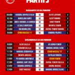 Partits del Club Handbol Garbí el 22 i 23 de febrer