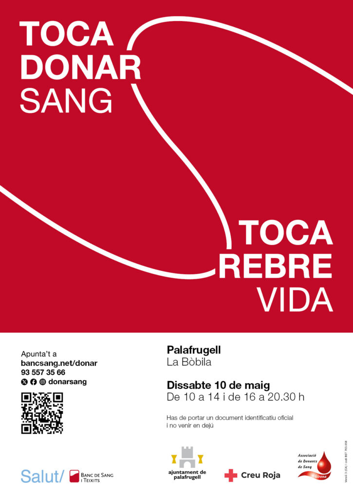 Donació de sang a la Bòbila el 10 de maig