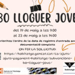 Cartell de les subvencions del Bo Lloguer Jove