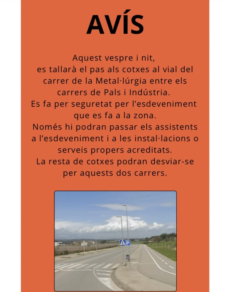 Tall de vehicles per la Festa Teules XL