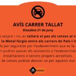 Talls de trànsit al polígon industrial