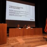 Imatge d'una de les taules de la Jornada celebrada avui a Girona