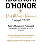 Butaca d'Honor a Lluís Molinas