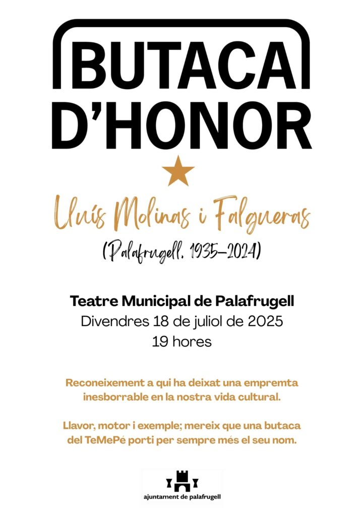 Butaca d'Honor a Lluís Molinas