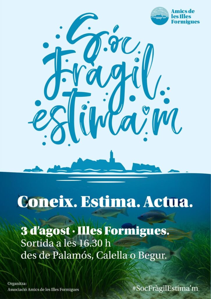 Cartell de la mobilització a les illes Formigues