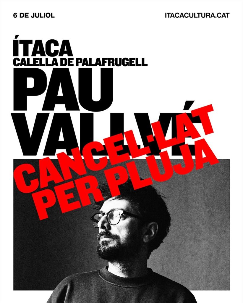 Concert de Pau Vallvé cancel·lat