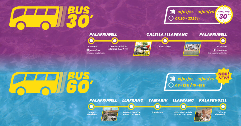 Horaris dels Bus30 i Bus60