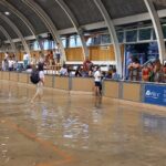 Pavelló de patinatge inundat