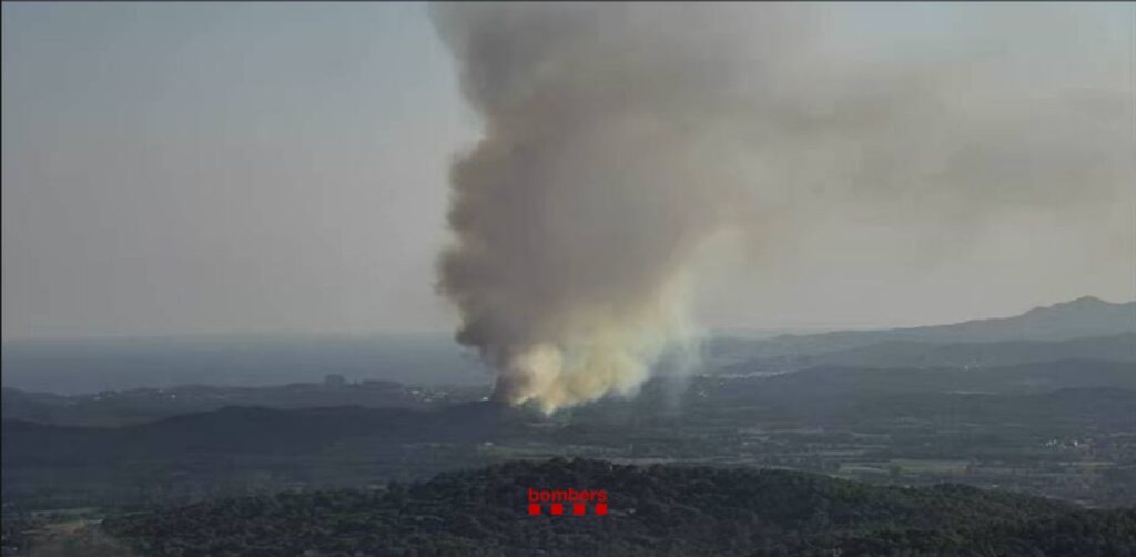 Incendi forestal a Palamós