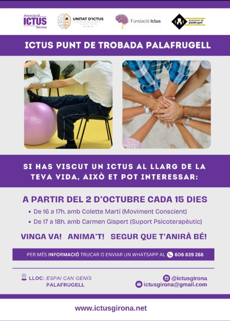 Cartell de les activitats de l'Ictus Girona