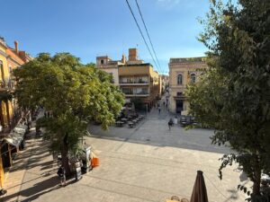Vista aèria de plaça Nova