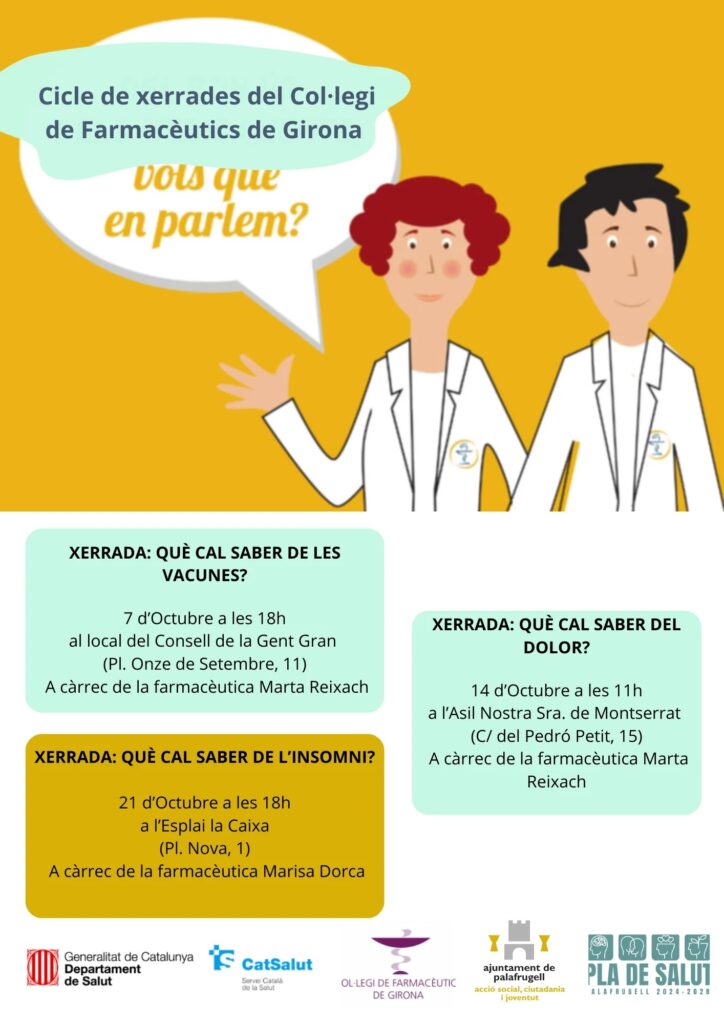 Xerrades del Col·legi de Farmacèutics 2025