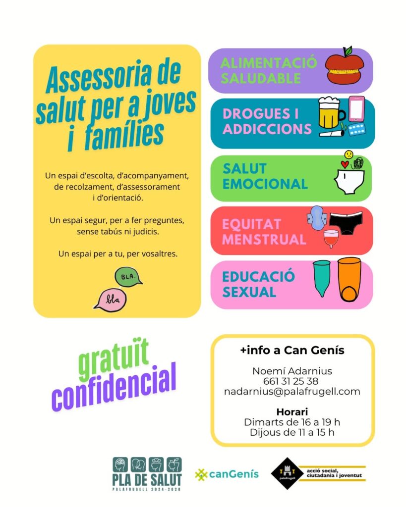 Can Genís reprèn l'assessoria de salut per a joves i famílies