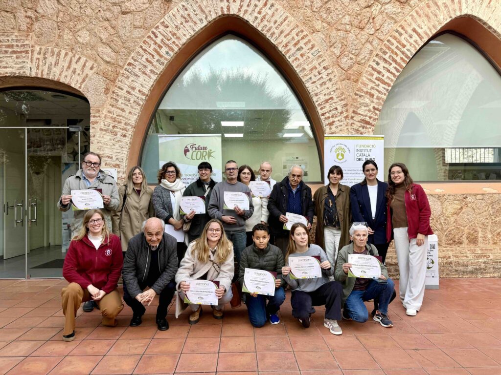 Cloenda del reciclatge de taps de suro