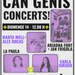 Cartell del concert Veus en femení