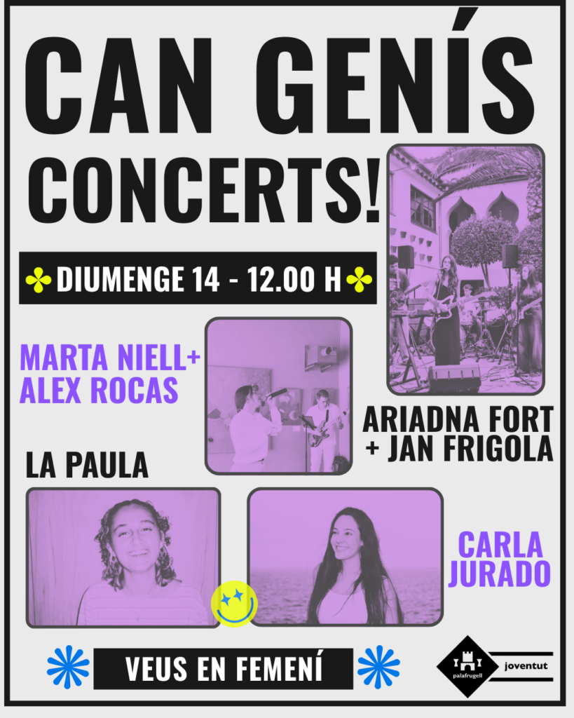 Cartell del concert Veus en femení