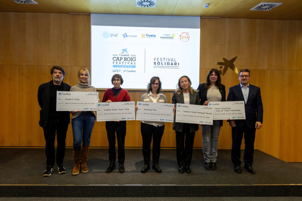 Entrega dels xecs solidaris del Cap Roig 2025