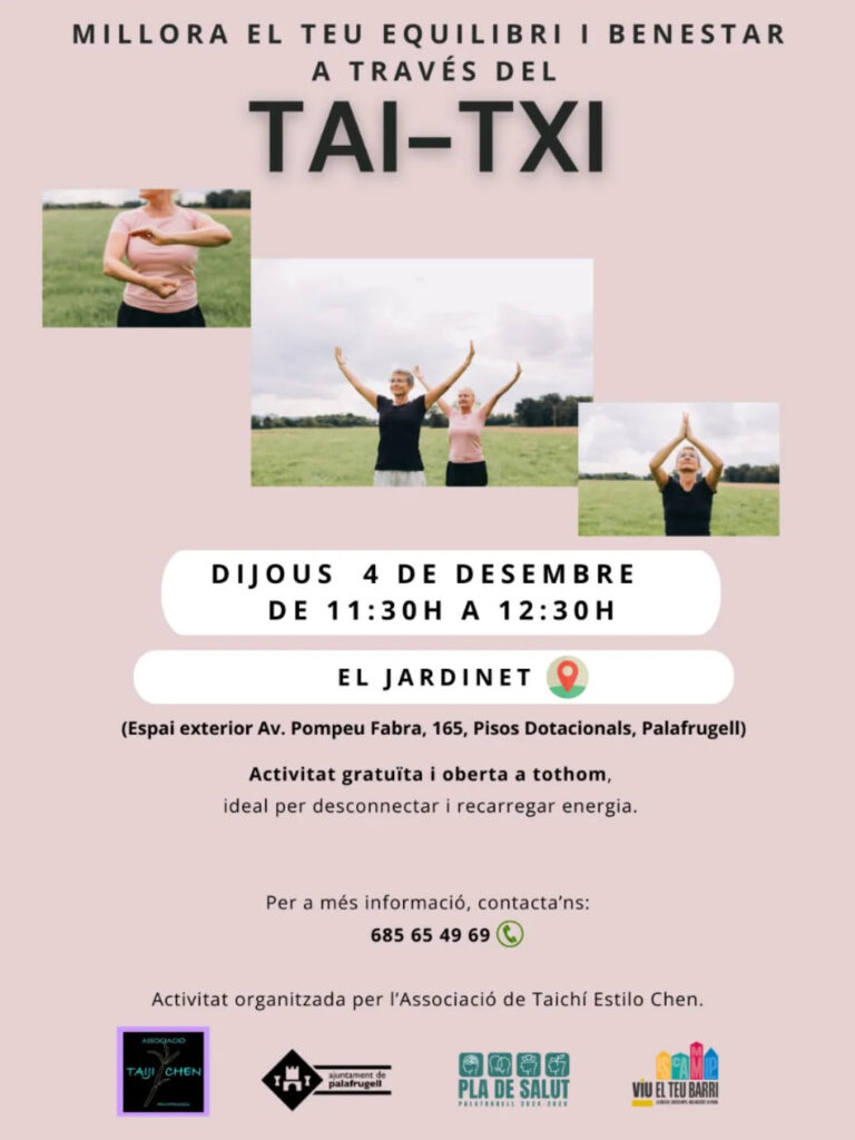 Taller de taitxí del 4 de desembre