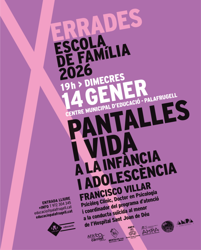 Xerrada sobre pantalles entre infants i adolescents