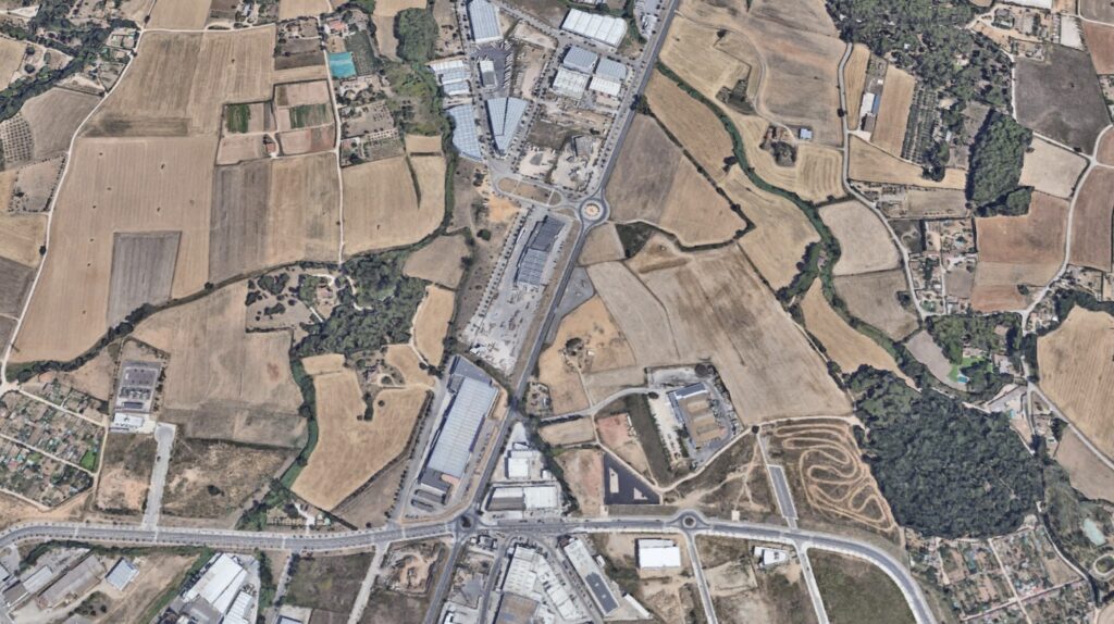 Imatge aèria del polígon industrial