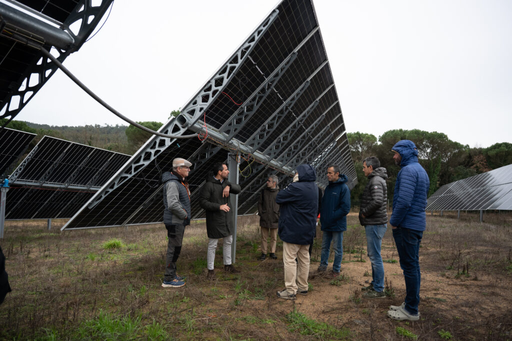 Visita al parc fotovoltaic de Vidreres