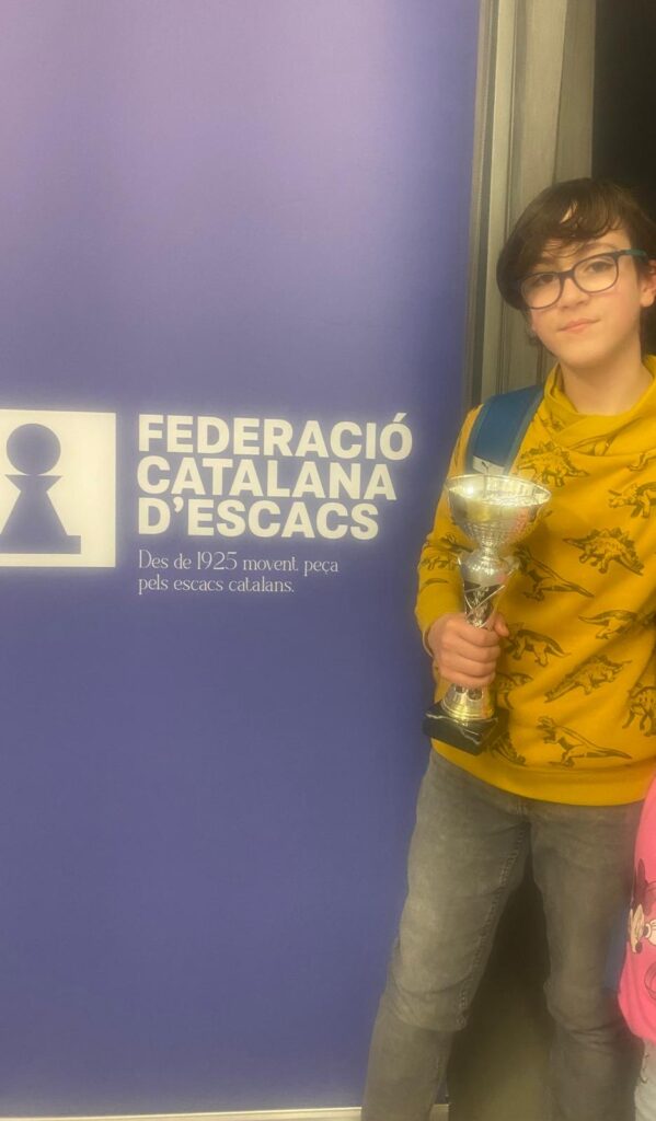 Rayan Presas al campionat d'escacs