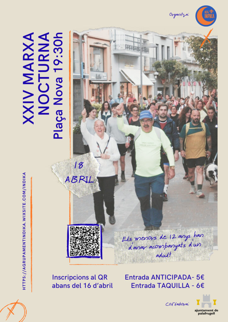 Cartell de la Marxa nocturna d'Indika 2026