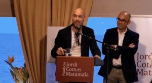 Quim Casellas als premis Comas Matamala