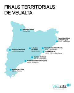 Mapa del certamen de lectura en veu alta