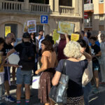 Manifestació de la comunitat educativa pel Torres Jonama