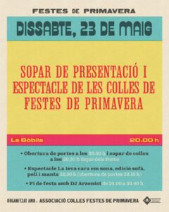 Sopar de Colles de les Festes de Primavera
