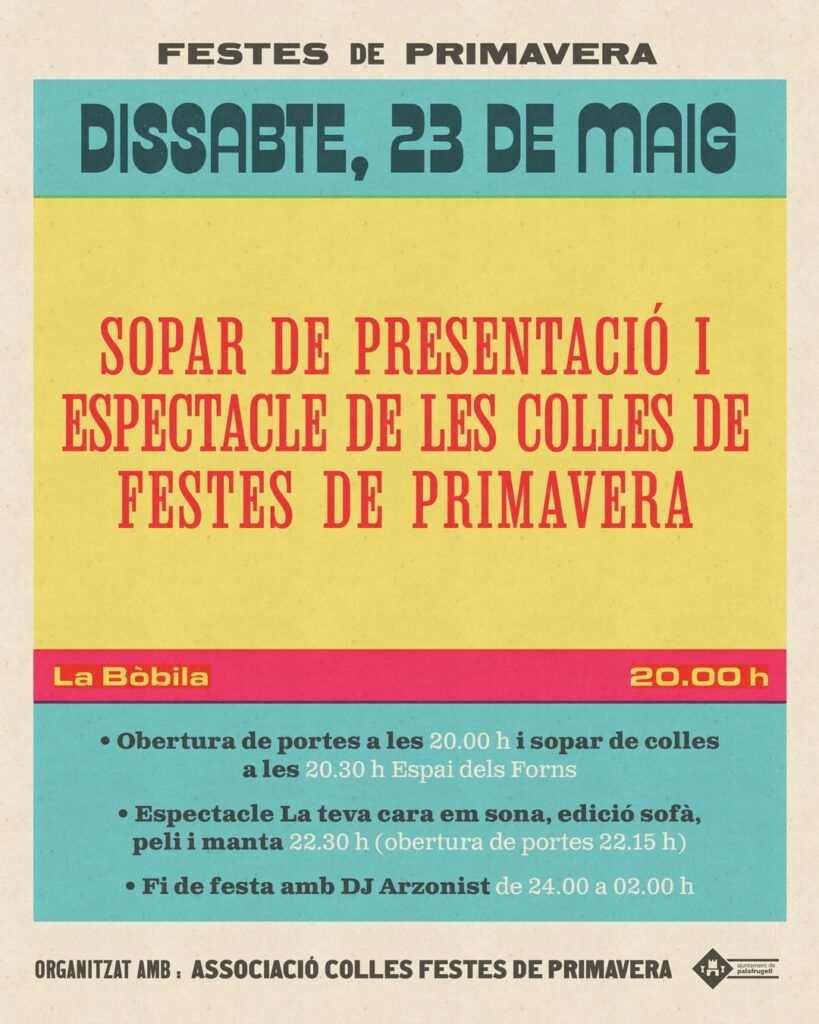 Sopar de Colles de les Festes de Primavera
