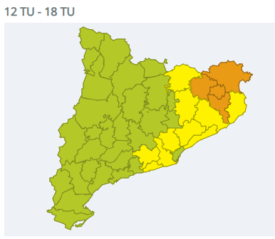 Alerta INUNCAT del 18-05-2026
