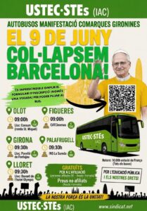Autocars per a la manifestació de Barcelona