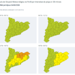 Avisos d'intensitat de pluja del 4 de juny de 2026