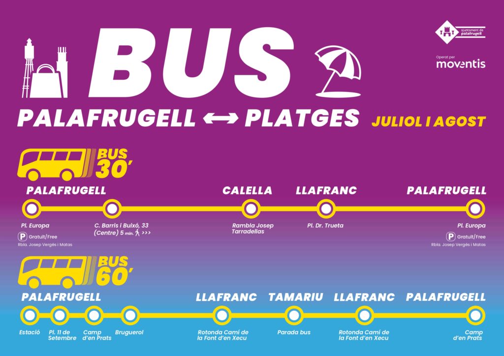 Cartell de la programació del Bus 30' i Bus 60'