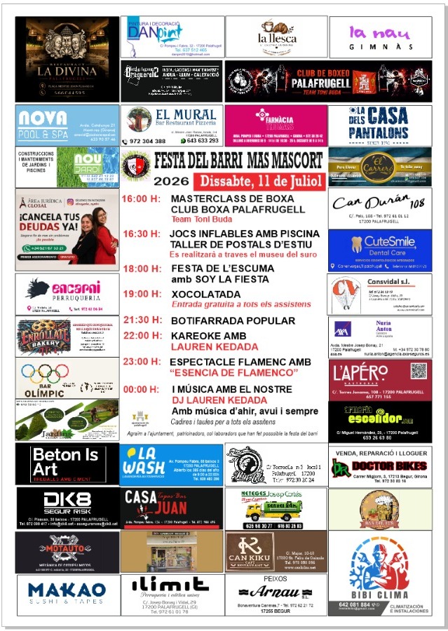 Cartell de la Festa del Mas Mascort
