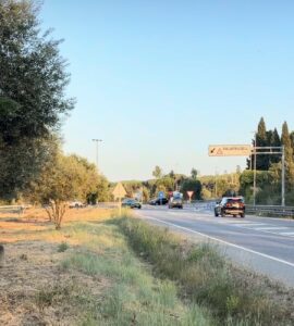 Carretera C-66 pel pas a Llofriu